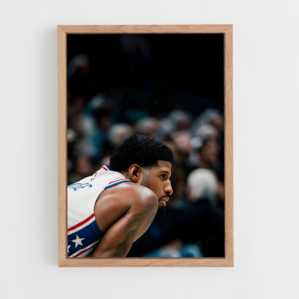 ap-paul george-3 cadre Bois clair