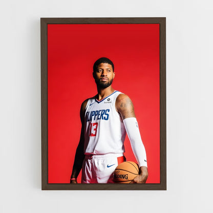 ap-paul george-6 cadre Bois foncé