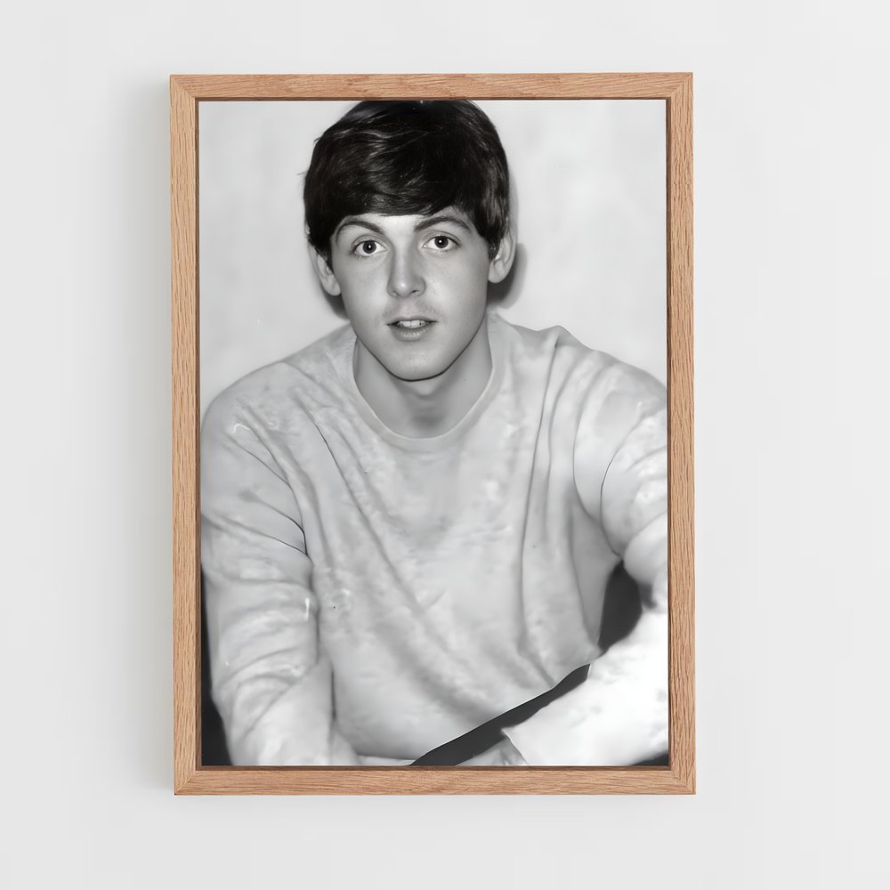 ap-paul mccartney-4 cadre Bois clair