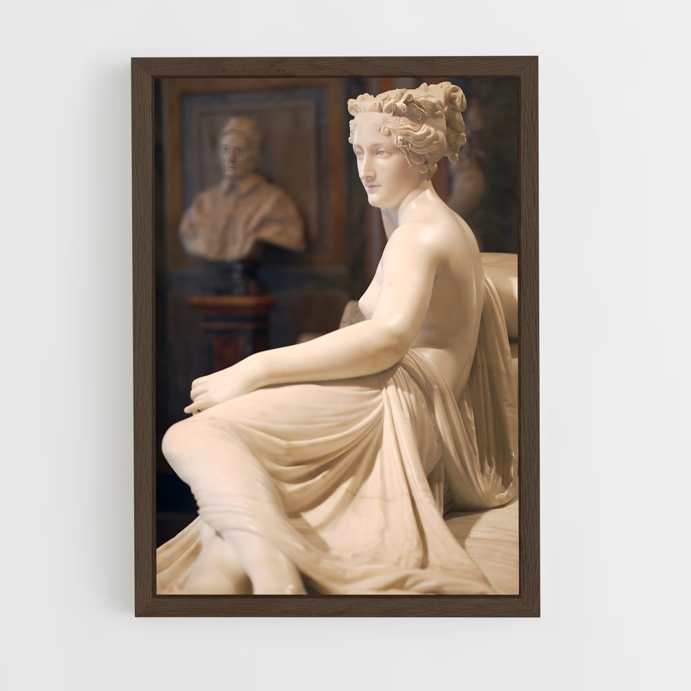 ap-pauline borghese canova-2 cadre Bois foncé