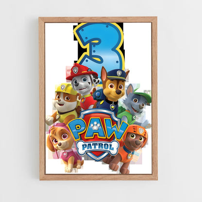 ap-paw patrol-2 cadre Bois clair