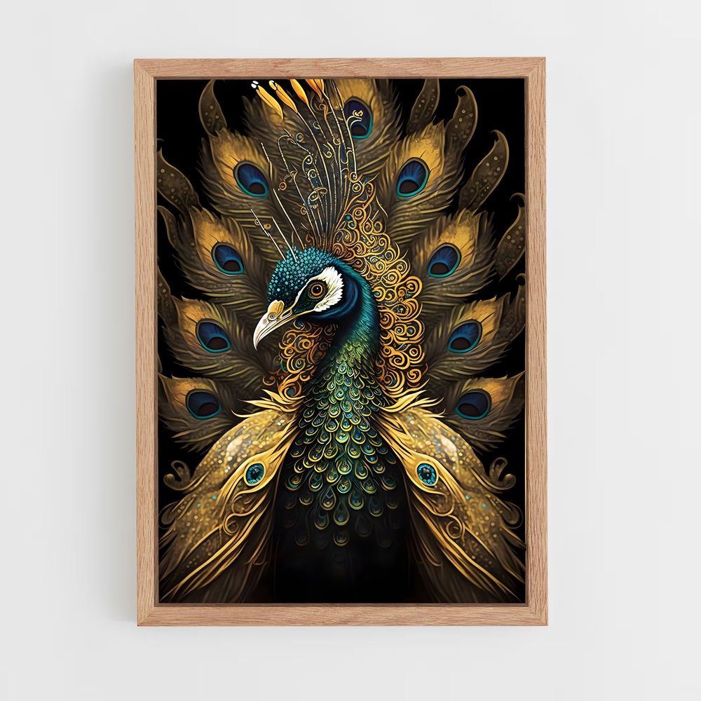 ap-peacock-9 cadre Bois clair