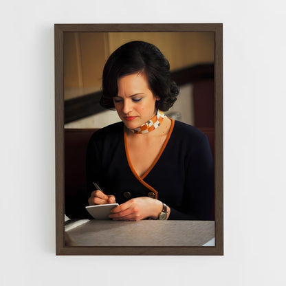 ap-peggy olson-5 cadre Bois foncé