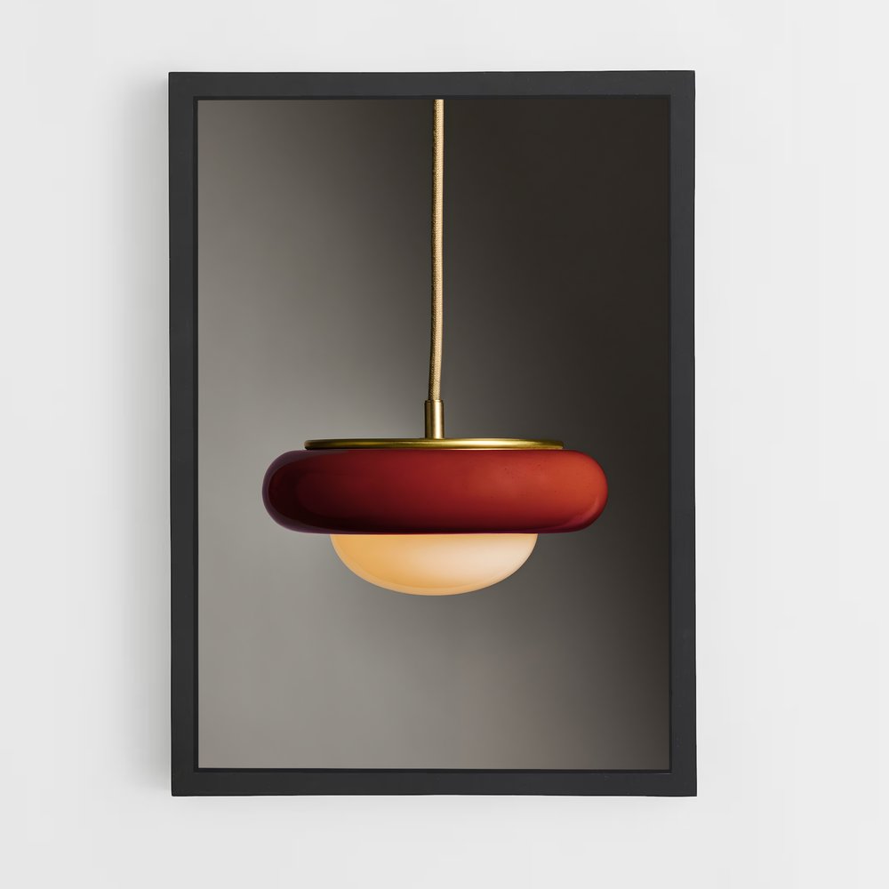 ap-pendant light-2 cadre Noir