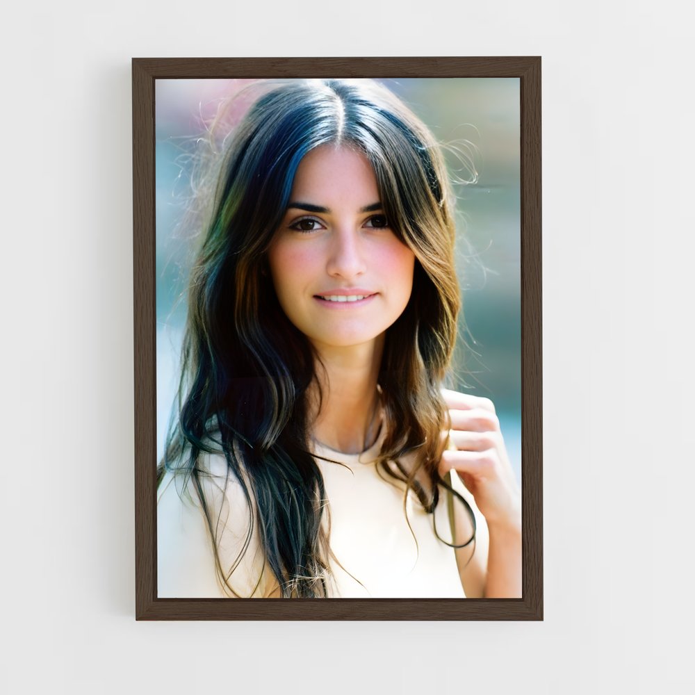ap-penelope cruz-2 cadre Bois foncé