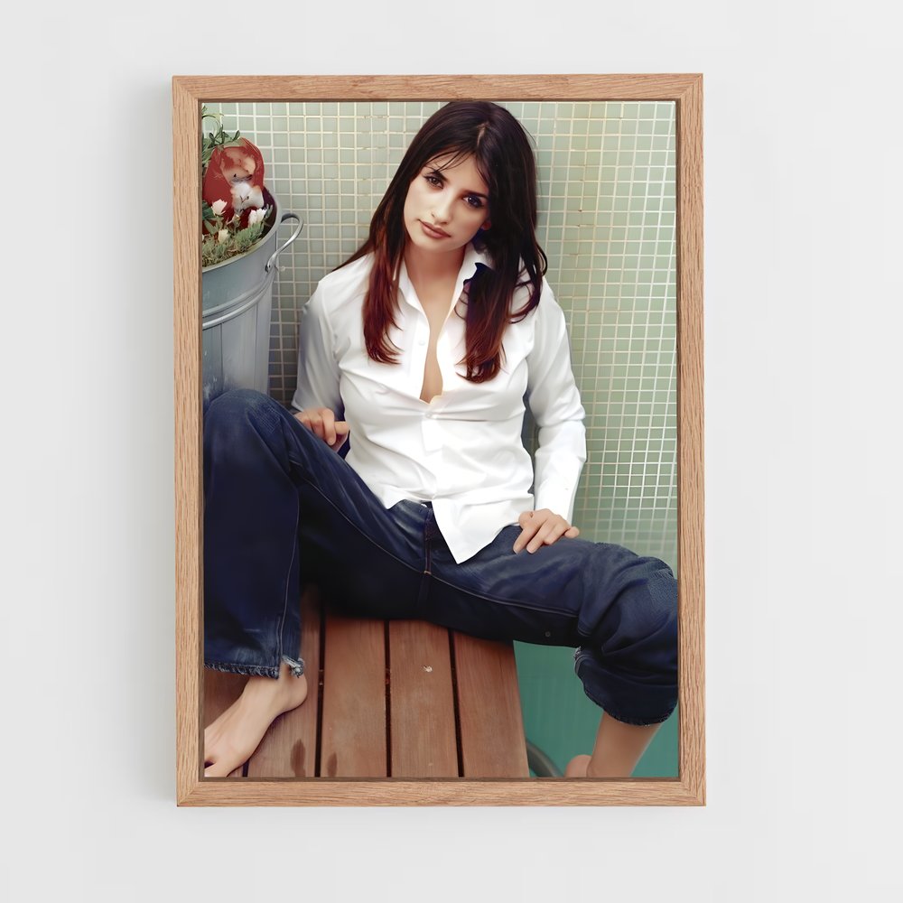 ap-penelope cruz-3 cadre Bois clair
