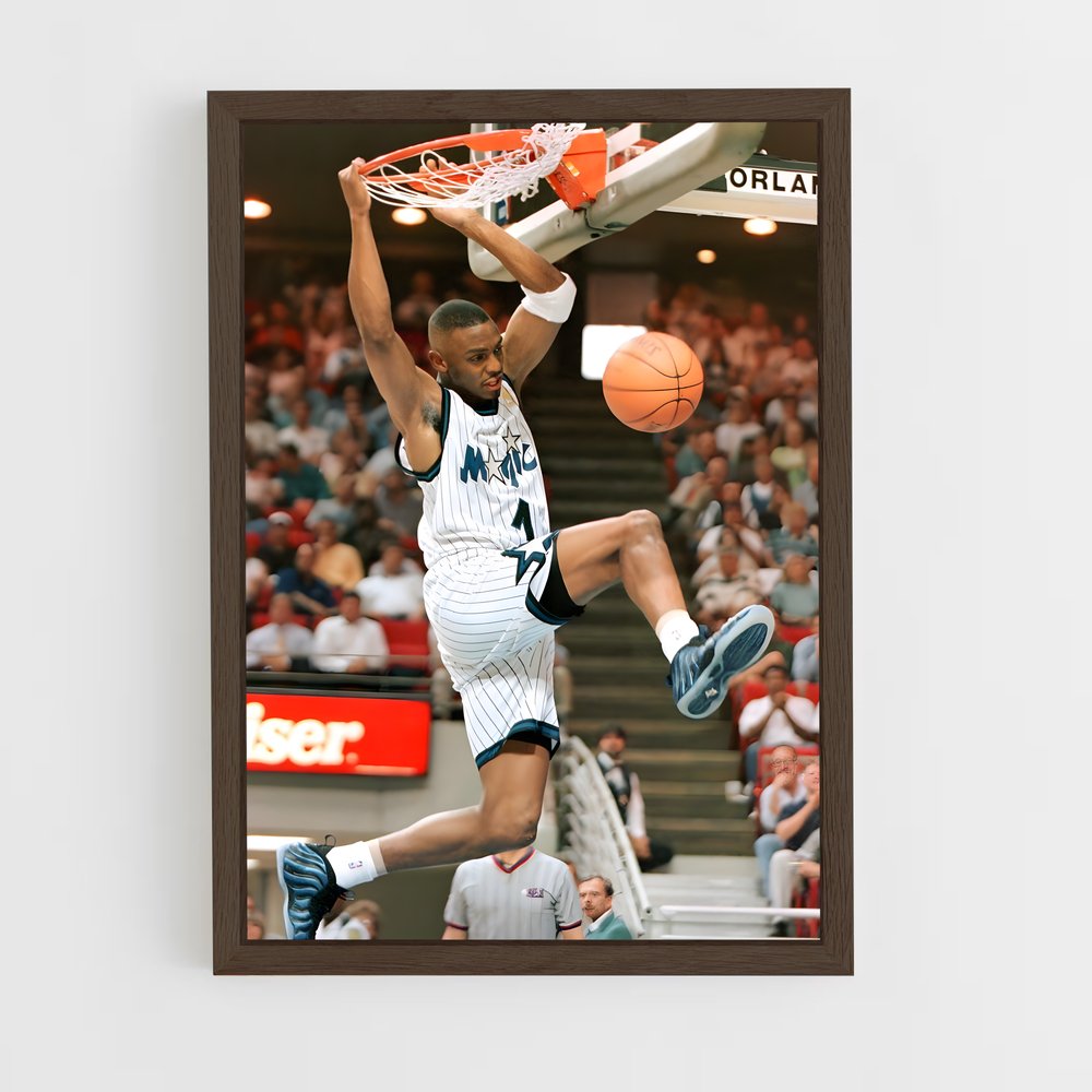 ap-penny hardaway-11 cadre Bois foncé