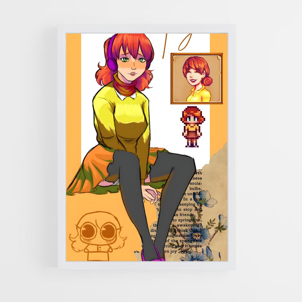 ap-penny stardew-6 cadre Blanc