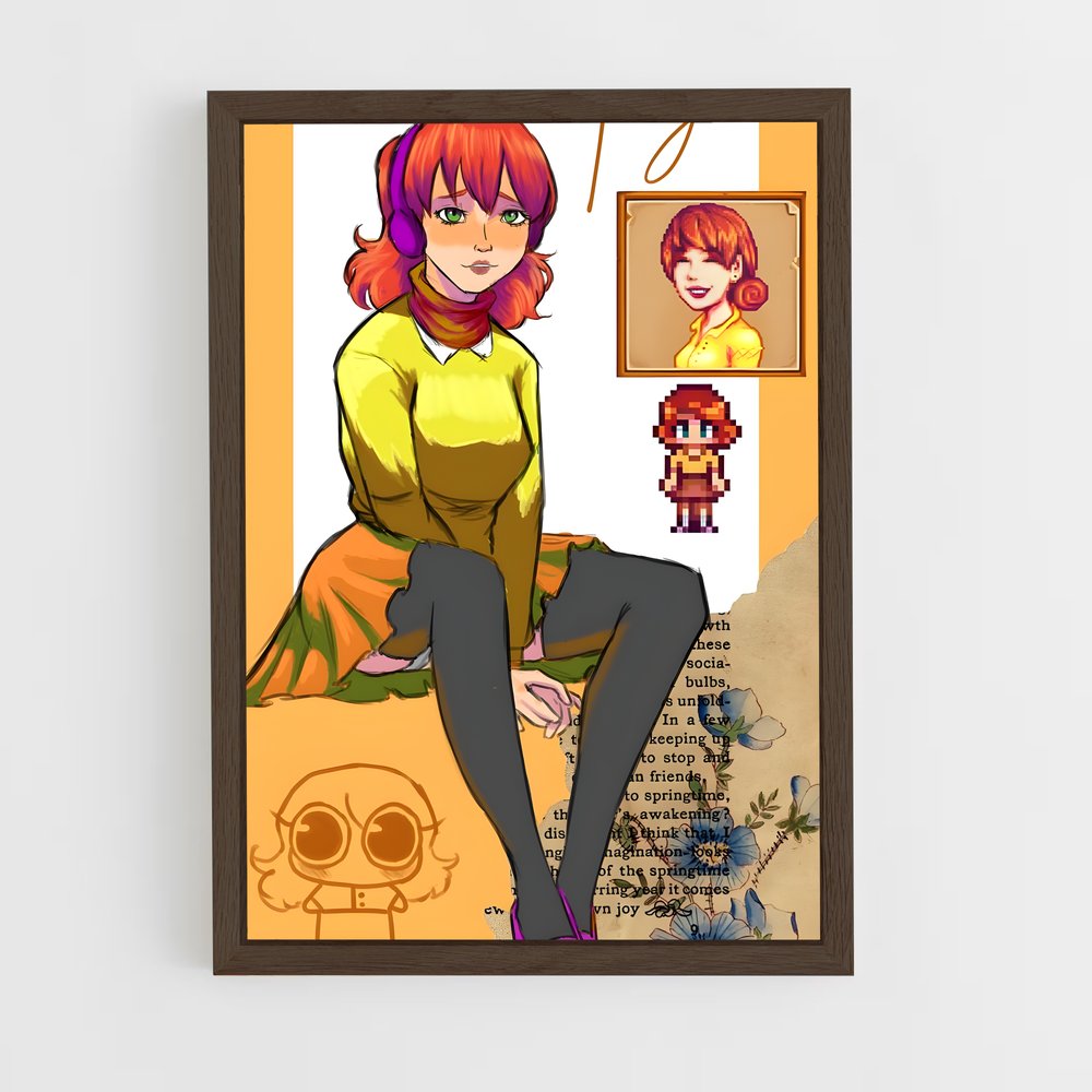 ap-penny stardew-6 cadre Bois foncé
