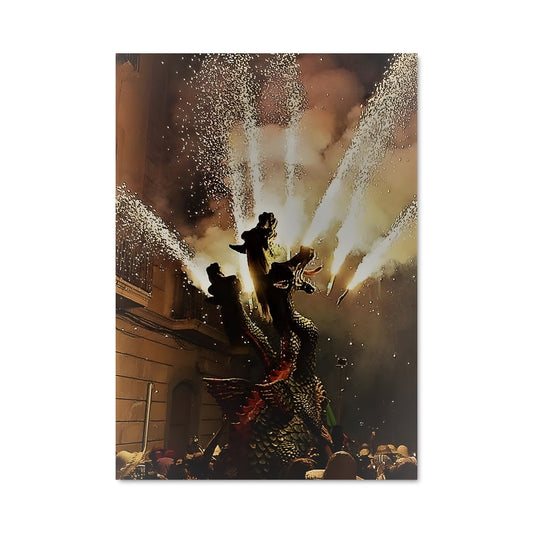 Poster Feu d'Artifice Équestre