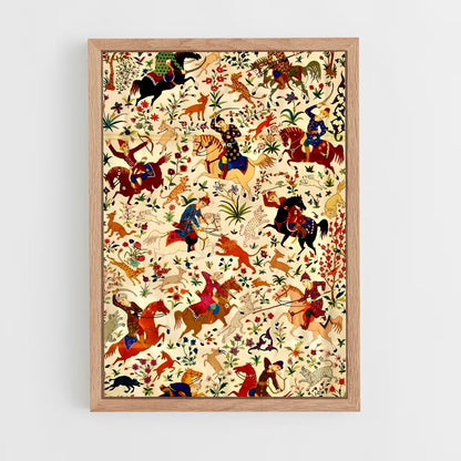 ap-persian patterns-3 cadre Bois clair
