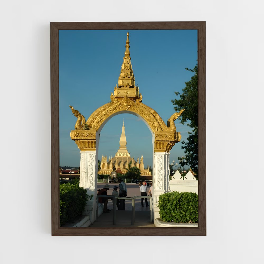 ap-pha that luang-2 cadre Bois foncé
