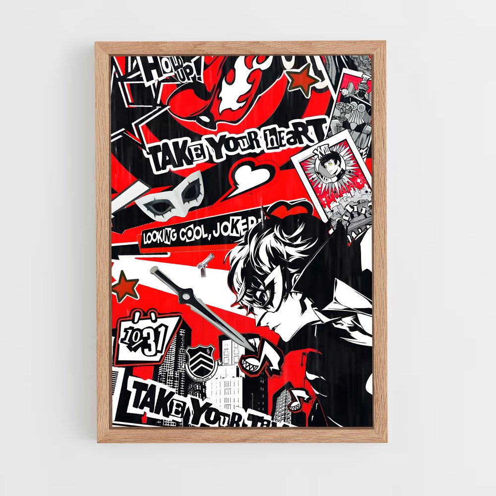 ap-phantom thieves-3 cadre Bois clair