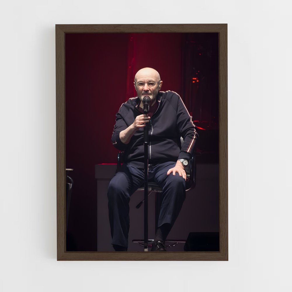 ap-phil collins-9 cadre Bois foncé
