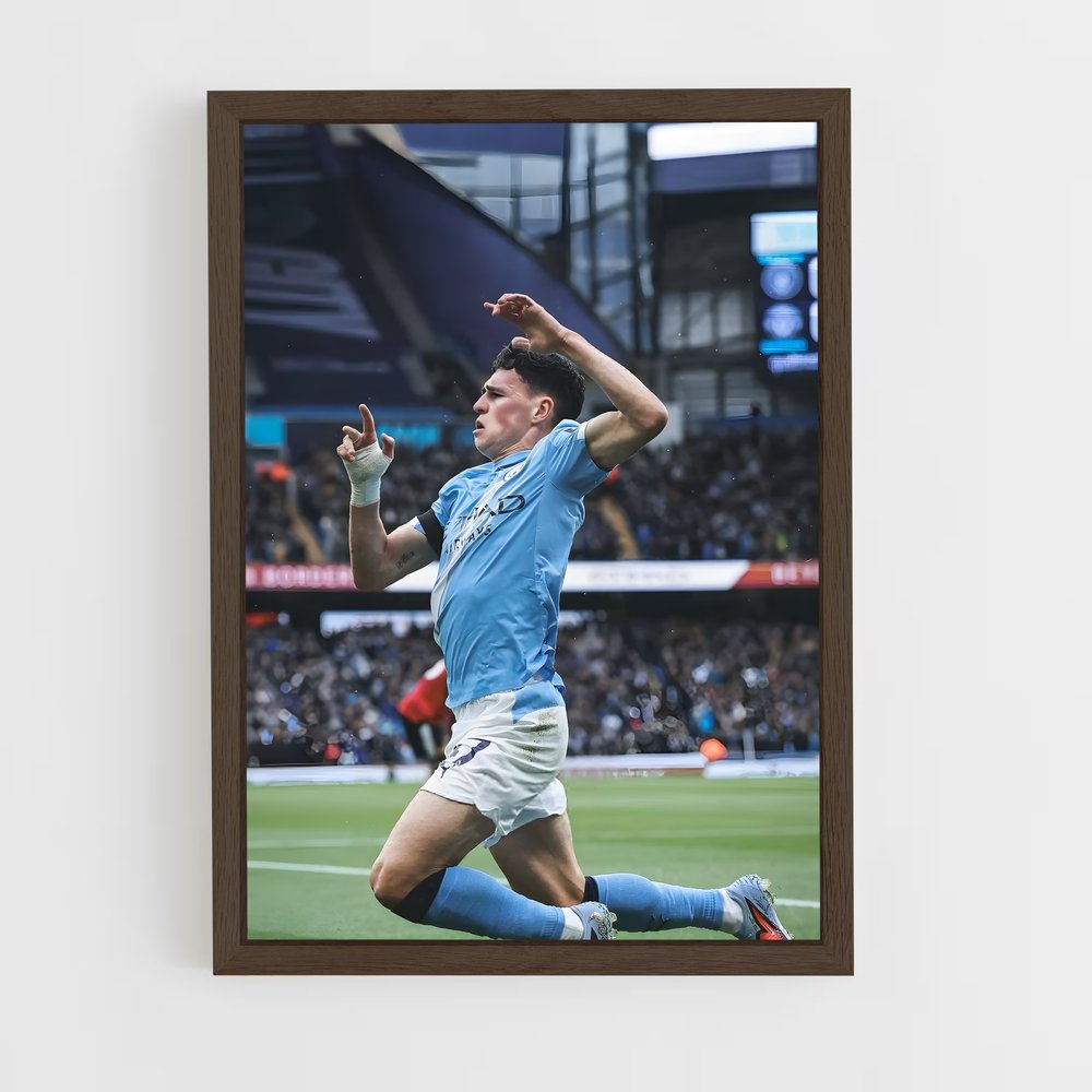 ap-phil foden-6 cadre Bois foncé