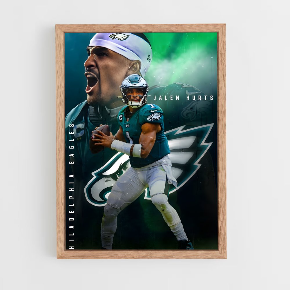 ap-philadelphia eagles-2 cadre Bois clair