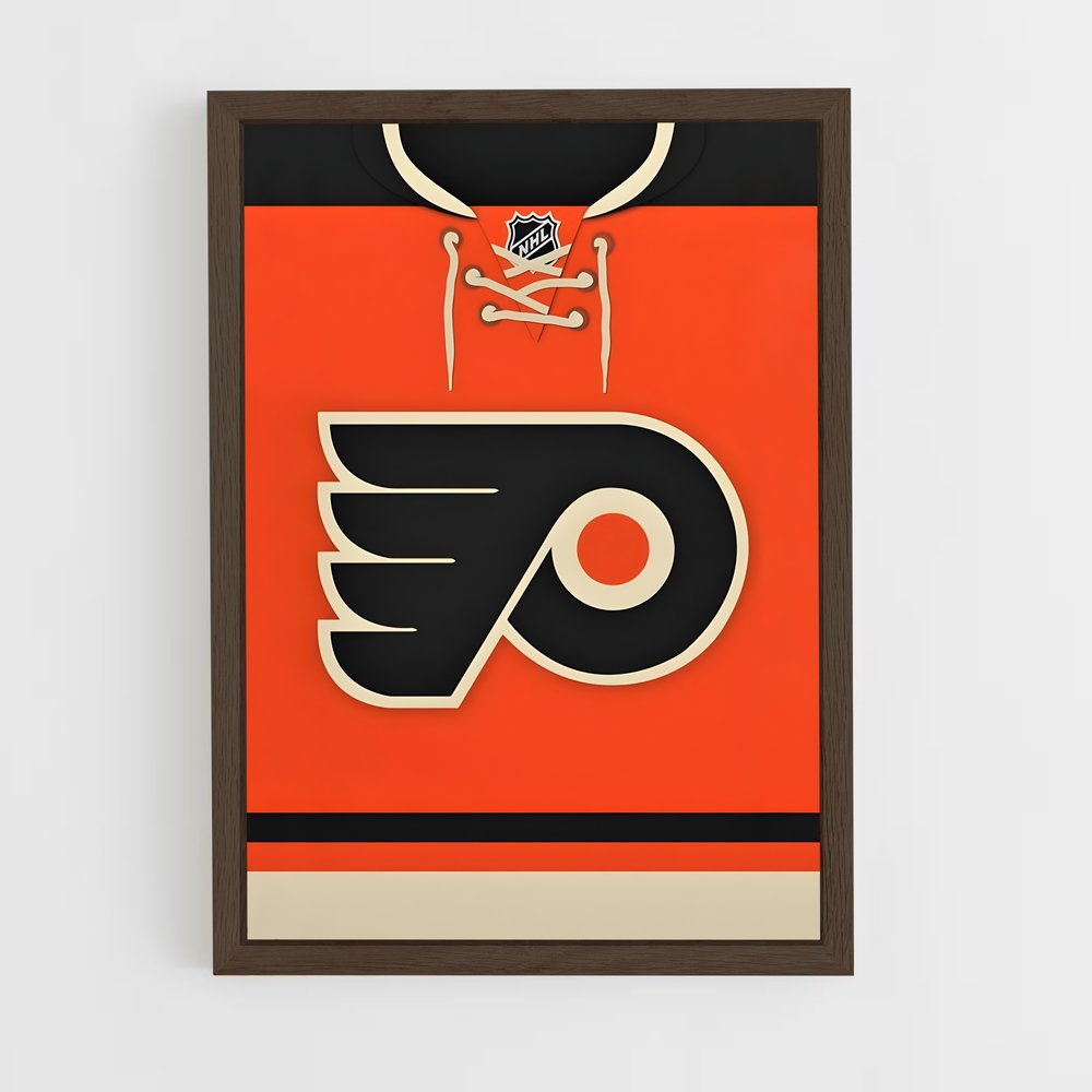 ap-philadelphia flyers-3 cadre Bois foncé