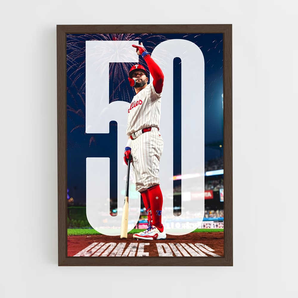 ap-philadelphia phillies-12 cadre Bois foncé