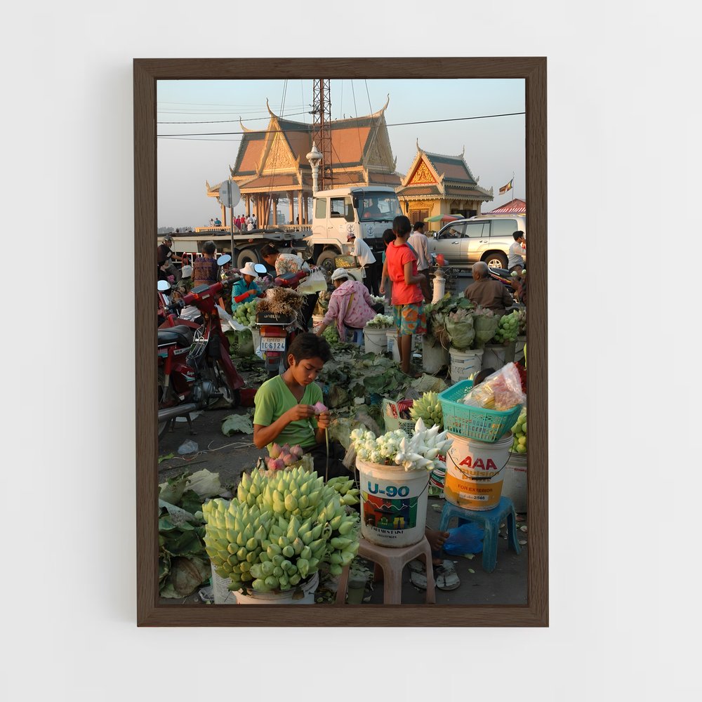 ap-phnom penh-3 cadre Bois foncé