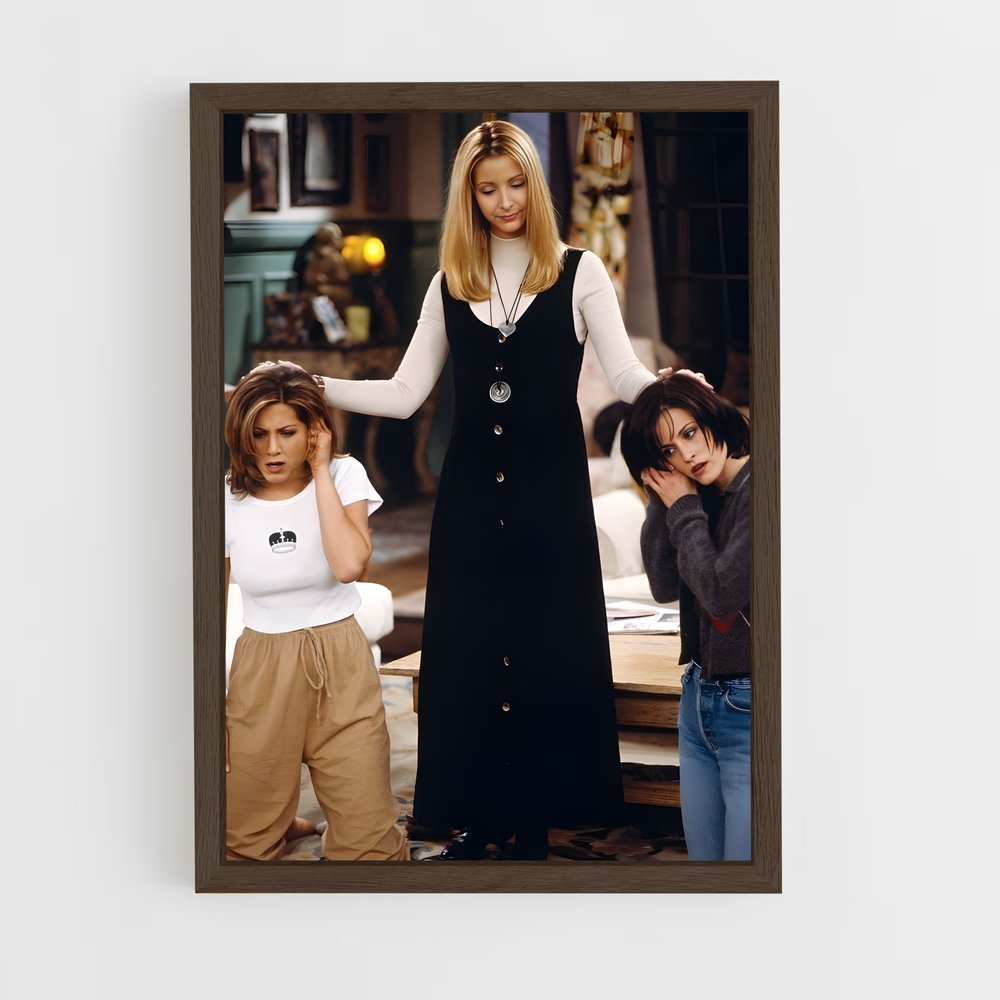 ap-phoebe buffay-1 cadre Bois foncé