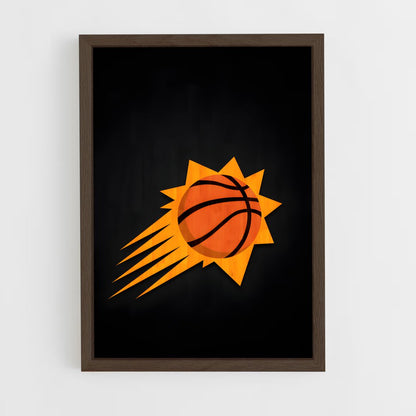 ap-phoenix suns-6 cadre Bois foncé