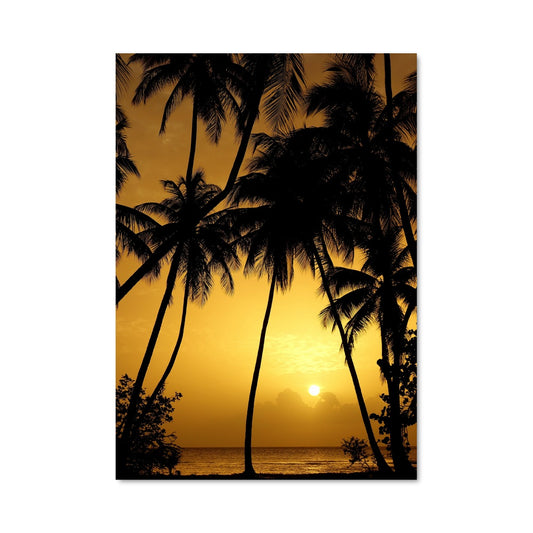 Poster Coucher de Soleil à Pigeon Point