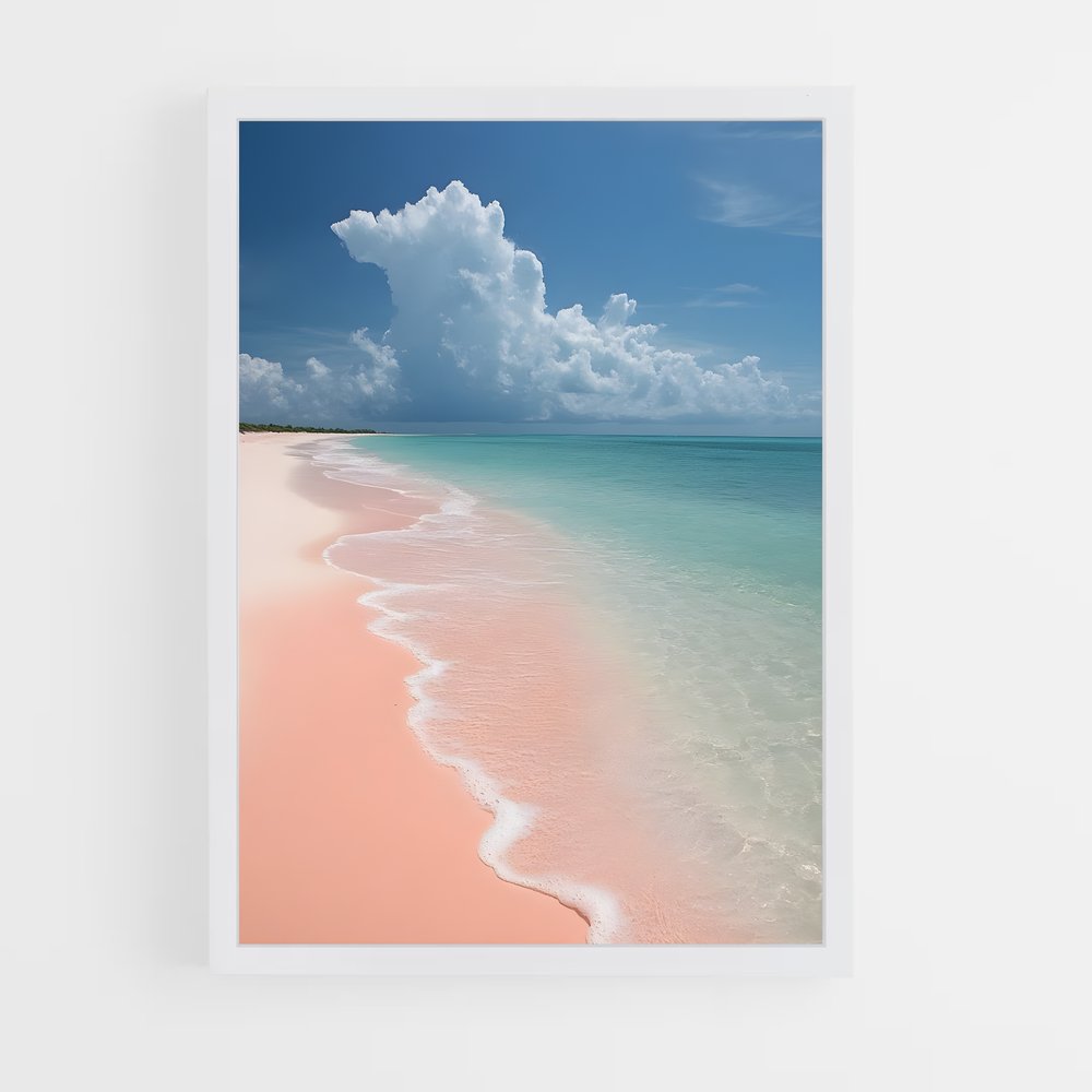 ap-pink sands beach-2 cadre Blanc