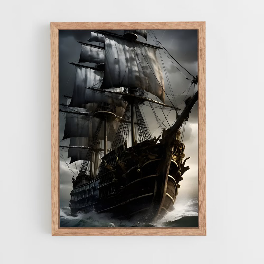 ap-pirate ships-7 cadre Bois clair