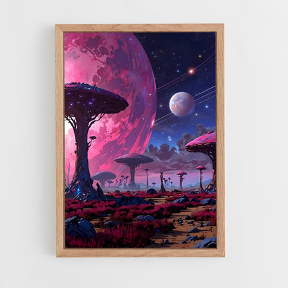 ap-planet landscapes-4 cadre Bois clair