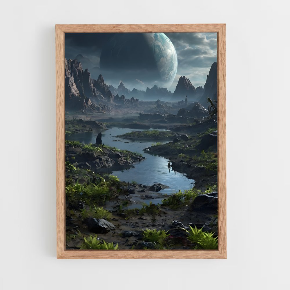 ap-planet landscapes-5 cadre Bois clair