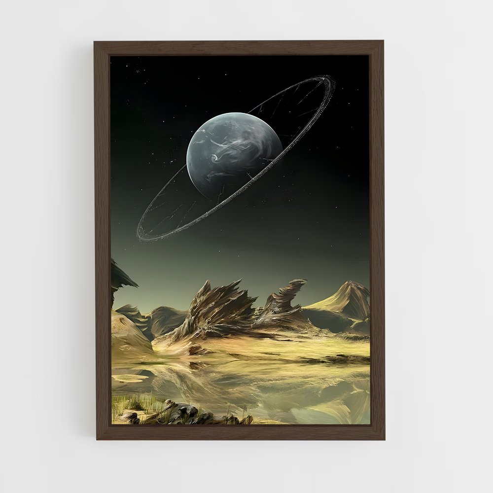 ap-planet landscapes-6 cadre Bois foncé