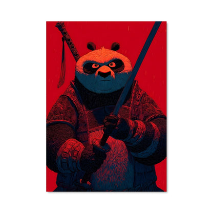 Poster Samurai Panda