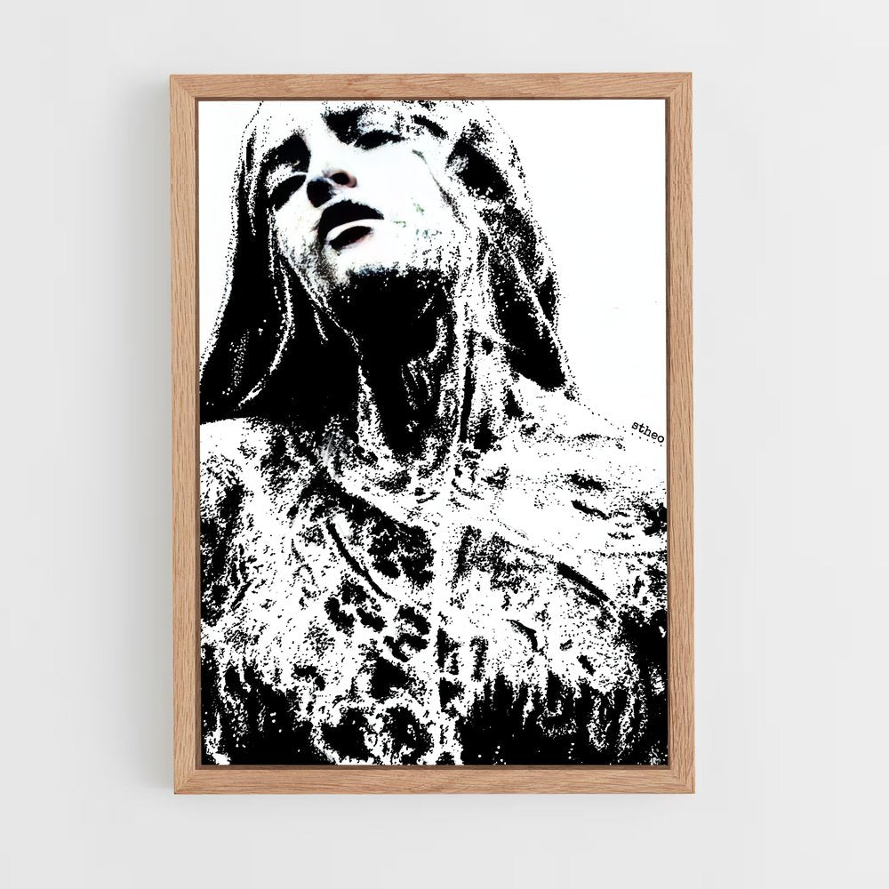 ap-pointillism-1 cadre Bois clair