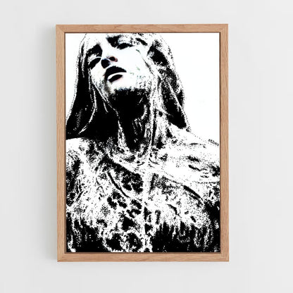 ap-pointillism-1 cadre Bois clair