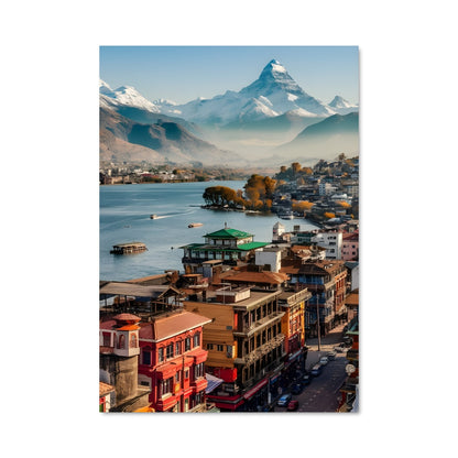 Poster Vue de Pokhara