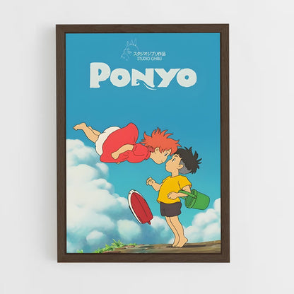 ap-ponyo*-6 cadre Bois foncé