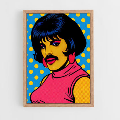 ap-pop art-1 cadre Bois clair
