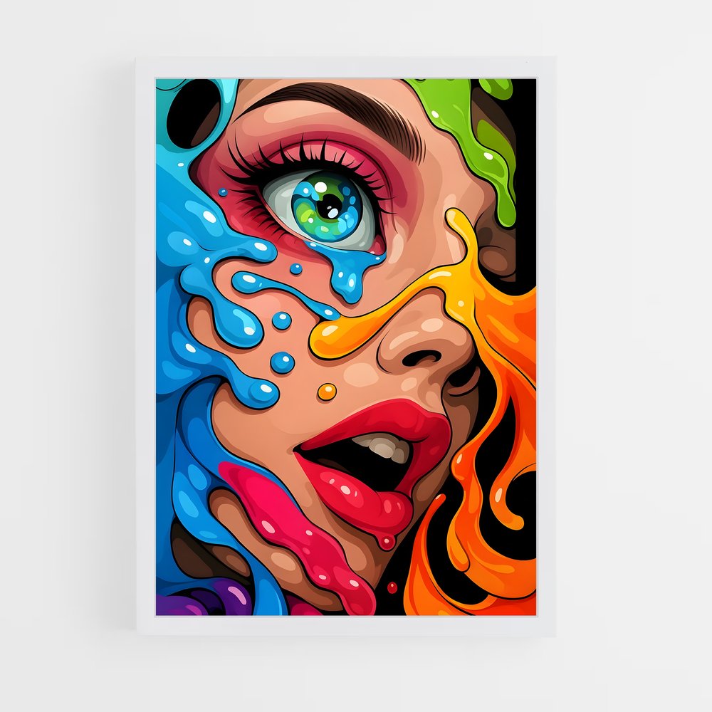 ap-pop art-11 cadre Blanc