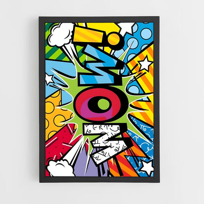 ap-pop art-5 cadre Noir