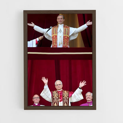 ap-pope-3 cadre Bois foncé