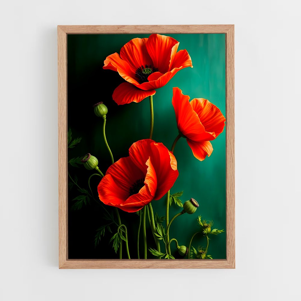 ap-poppy-10 cadre Bois clair