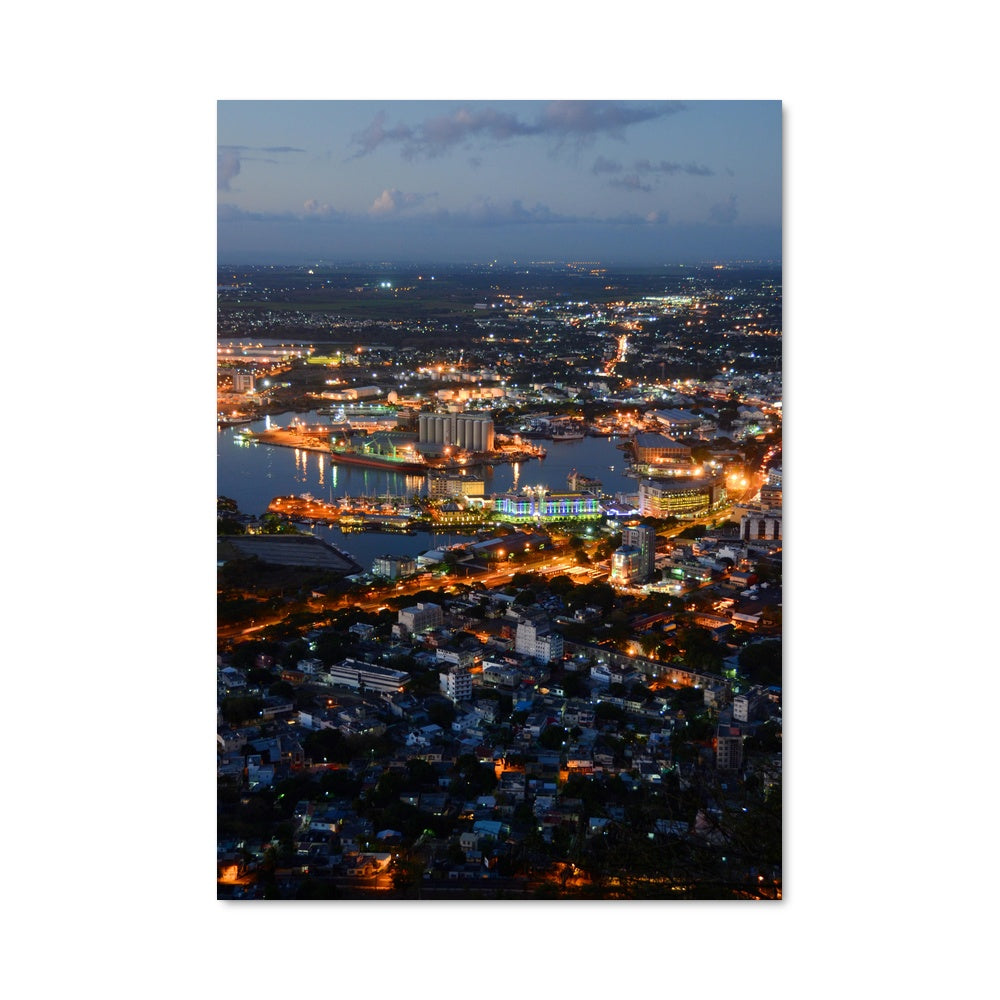 Poster Nuit Étoilée à Port Louis