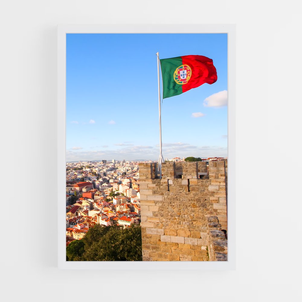 ap-portugal flag-3 cadre Blanc