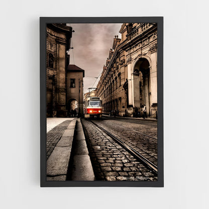 ap-prague tram-6 cadre Noir