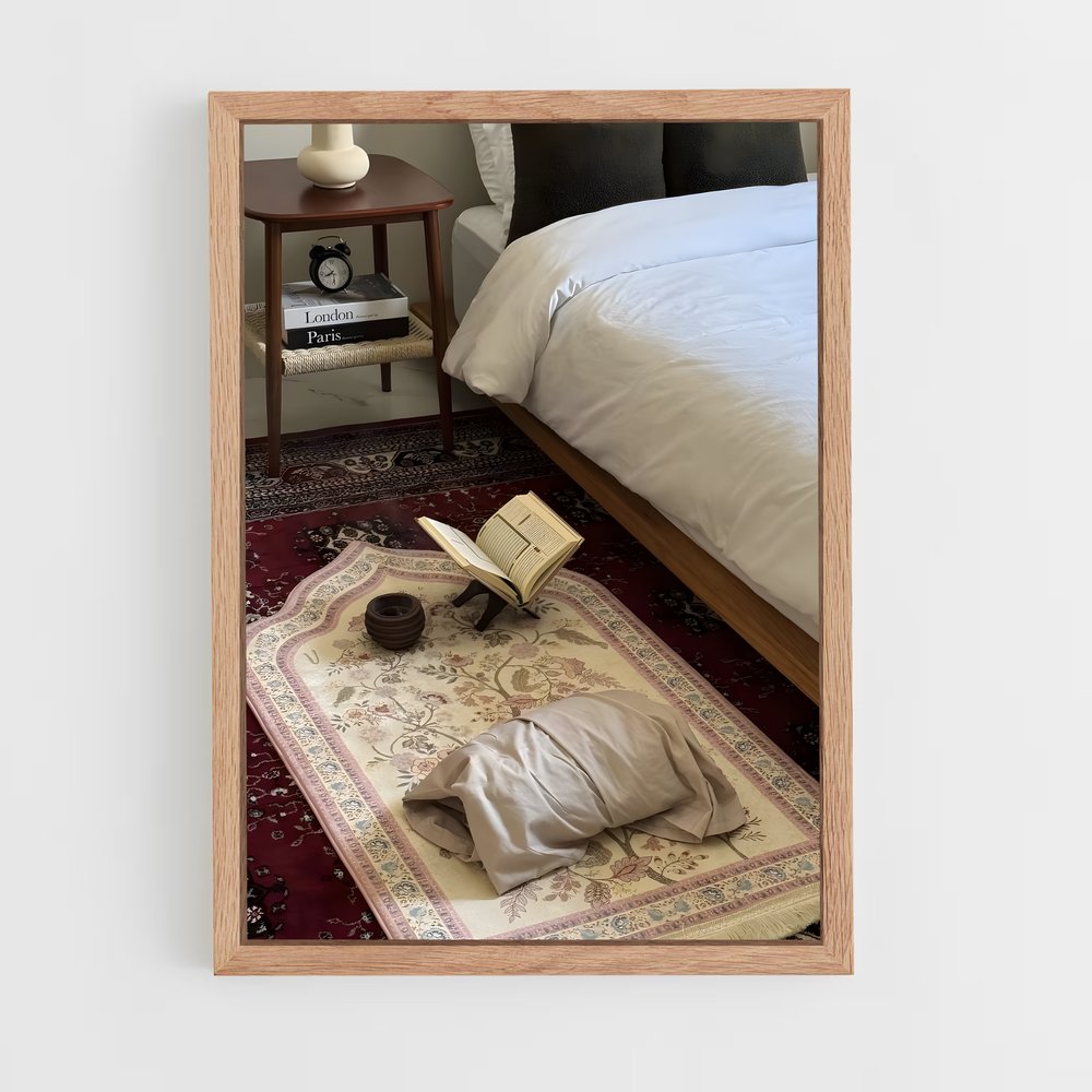 ap-prayer mat-13 cadre Bois clair
