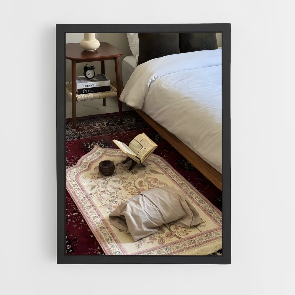 ap-prayer mat-13 cadre Noir