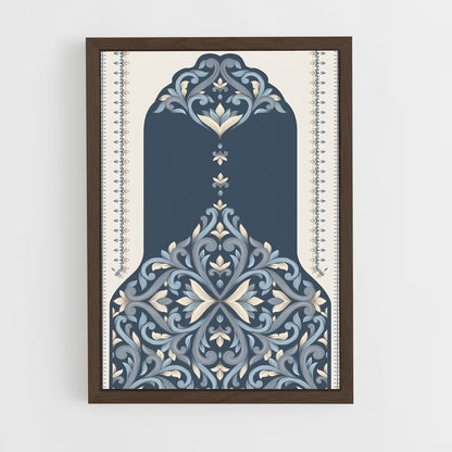 ap-prayer mat-4 cadre Bois foncé