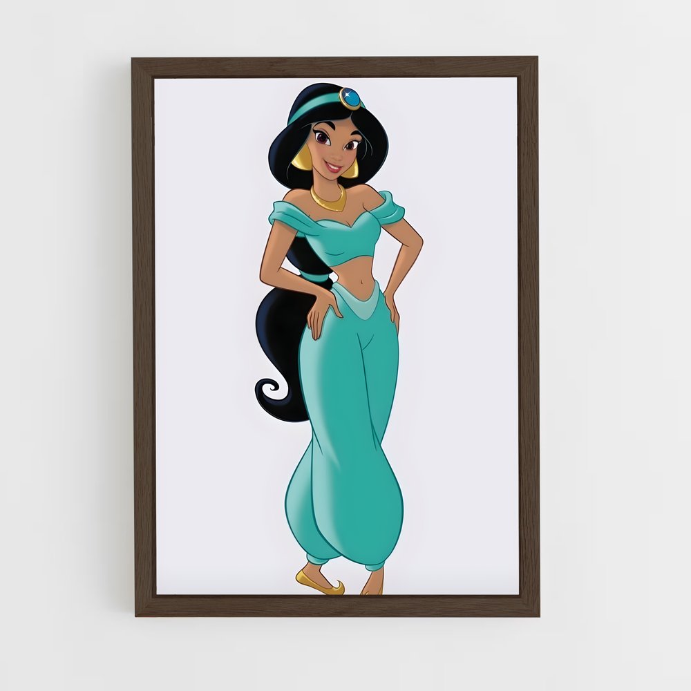 ap-princess jasmine-9 cadre Bois foncé