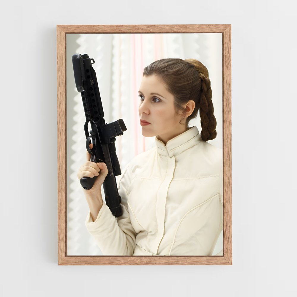 ap-princess leia-5 cadre Bois clair