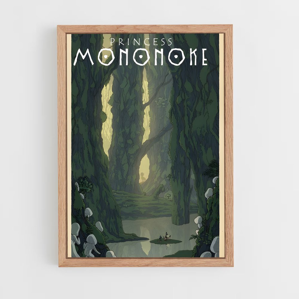 ap-princess mononoke-6 cadre Bois clair